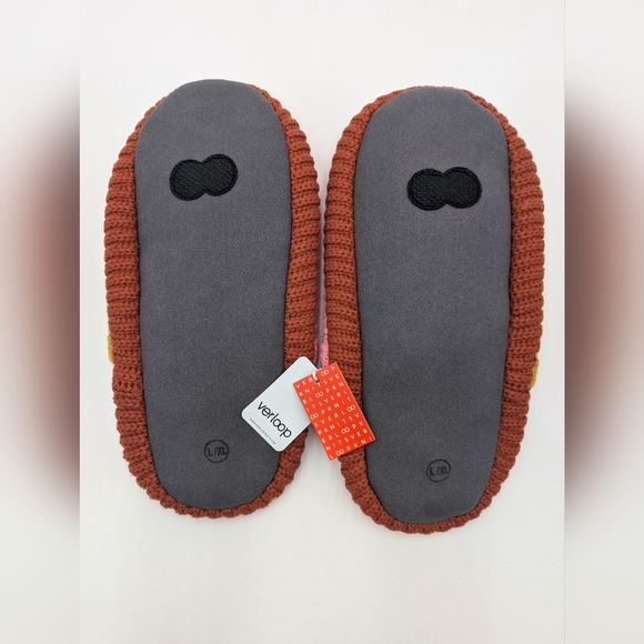 NWT VERLOO Knit Slide Slipper Sz W 9.5-12.5 / M 11 Golden Olive/Pink Colorblock - Picture 10 of 17